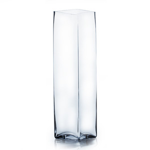 VBV0523 - Square Glass Block <b>Vase</b> - 5 x 23 - Product Image 1