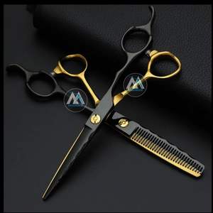 Kit profesional de tijeras de corte de pelo de 4 piezas de acero inoxidable con su logotipo - Product Image 5