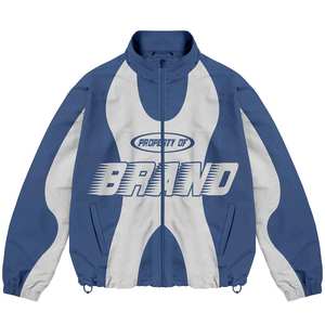 Haute qualité coton hiver écologique coupe-vent piste ensemble bande réfléchissante survêtement hommes personnalisé imperméable unisexe - Product Image 1