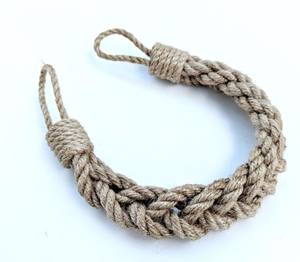 Sujetadores de Cortinas.. Sujetadores de Cortinas Trenzados Naturales, Decoración Rústica para Ventanas..Cuerda de Yute - Product Image 1