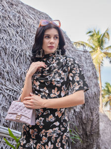 Robe imprimée à fleurs pour femmes - Product Image 5