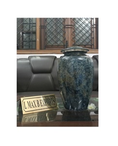 Urnas decorativas de diseño exclusivo, urnas de cremación de Metal de aluminio de alta calidad estándar, tarro conmemorativo funerario de acabado - Product Image 6