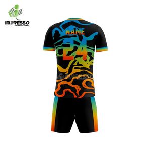 Camiseta de Fútbol Personalizada para Adultos, Uniforme con Nombre y Número del Equipo, Mangas Cortas, 100% Poliéster, Secado Rápido - Product Image 3