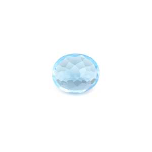 Topacio Azul Suizo Natural de 6.3 Quilates, Gema de Cristal Facetada, Corte Ovalado Personalizado, Gema Mineral Calibrada - Product Image 2