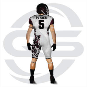 Uniforme de football américain personnalisable par sublimation, respirant, séchage rapide, manches courtes, grandes tailles, pour équipes nationales - Product Image 4