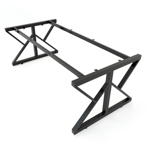 KConcept Modern 200x100 Wood Conference <b>Table</b> with Assembled Steel Legs for <b>Office</b> Conference Room or Hotel-HBKC009 - Product Image 5