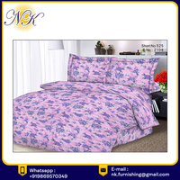 Drap de lit King Size tissé traditionnel en pur coton de la meilleure qualité avec housses de couette de mariage