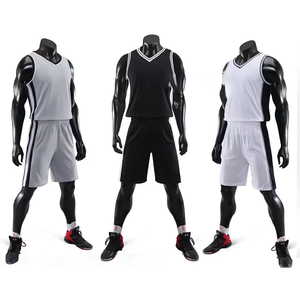 Ensemble de vêtements de sport pour hommes personnalisable avec nom d'équipe, antibactérien, séchage rapide, imprimé par transfert thermique, motif 3D, vêtements de basketball - Product Image 5