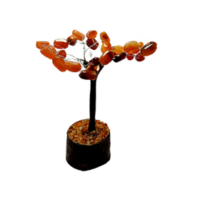 Viruta de cristal natural, Ágata cornalina roja, alambre envuelto, árbol de la vida, piedra, árbol, viruta de cristal, piedra preciosa curativa, regalos de decoración - Product Image 2