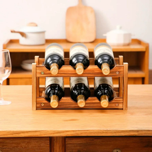 Solid Wood Wine Bottle Holder Rack <b>for</b> <b>Home</b> Furniture - Product Image 4
