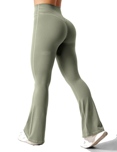 Hot Selling Best Quality Women Flare <b>Pants</b> Custom Printed Blank Logo Women Flare <b>Pants</b> New Style Women Flare <b>Pants</b> - Product Image 2