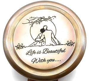 Vente chaude qualité nautique cadran solaire boussole avec boîte en bois collection Marine soleil cadran boussole Antique boussole article nautique - Product Image 5