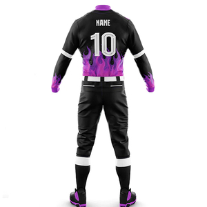 Ropa de equipo Ropa deportiva Conjunto de uniforme de béisbol con logotipo personalizado Uniforme de béisbol y softbol para mujer Jersey de práctica ligera - Product Image 4