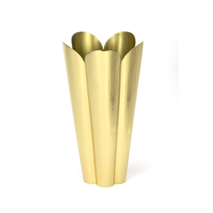 Florero de lujo de metal y latón de color plateado y dorado para decoración de Bodas de hotel en casa florero de metal - Product Image 2