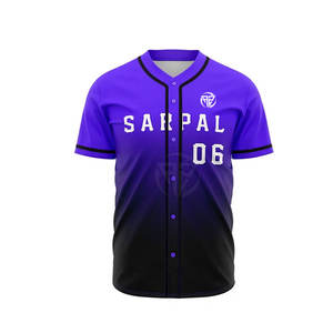 Nouvelle conception, haute qualité, ensembles d'uniformes de baseball respirants à séchage rapide, grande taille, 100 % polyester, évacuation de l'humidité, vente en gros - Product Image 4