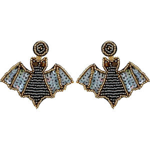 Design mignon plaqué or fantôme Halloween boucles d'oreilles diamant coloré de Noël acheter maintenant! Accessoire Prix Minimum - Product Image 3