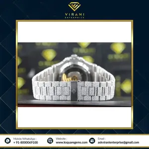 Venta al por mayor de relojes de diamantes con diseño elegante reloj de pareja inteligente para hombre y mujer DE LA India - Product Image 4