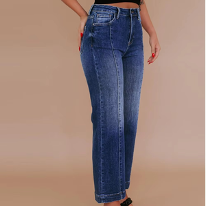 Pantalones Vaqueros de Moda para Mujer, Talla Grande, Estilo Hip Hop, Frente Plano, Cintura Alta, Transpirables, Forro Polar de Invierno, Camuflaje Personalizado - Product Image 5