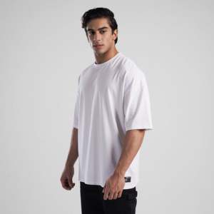 เสื้อยืด GAI-Tee (สีขาว) ผ้าคอตตอนเจอร์ซีย์ 100% ระบายอากาศได้ดี สไตล์สตรีท พิมพ์ลาย สำหรับผู้ชาย น้ำหนัก 180 กรัม ดีไซน์โลโก้แบบเรียบง่าย - Product Image 3