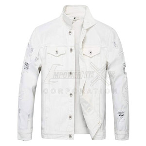 แจ็กเก็ตยีนส์สำหรับผู้ชาย, เสื้อแจ็คเก็ตยีนส์สีพื้นใส่สบายแฟชั่นใหม่ฤดูหนาว - Product Image 1