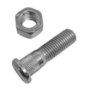 Emblemax -K1264 Kit de goujons de roue avant et arrière plaqués zinc chromé 4 pièces avec écrou 2507 pour matériau en acier Focus - Product Image 1