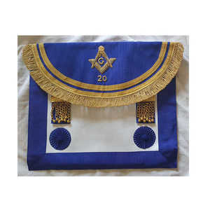 Lodge Uniform Regalia Set Delantal y cuello Engranaje masónico personalizado hecho a mano para uso ceremonial Suministro de fábrica - Product Image 6
