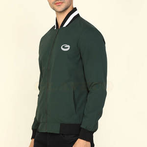 Premium Quality Men's Bomber Jacket Light <b>Weight</b> Stylish Breathable with <b>Stand</b> Collar Top Selling High Street Pattern for Winter - Product Image 2