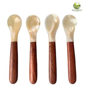 Cuillère en nacre naturelle, faite à la main, moderne, luxueuse, écologique, pour café et caviar, fabricant en gros - Product Image 3