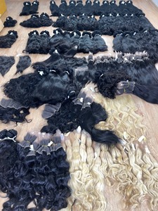 Vente en gros de paquets de cheveux d'usine trame naturelle soyeuse lisse facile à faire des perruques extension de cheveux bruts vietnamiens - Product Image 5