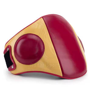 Trainer Belly Pad para Muay Thai y Kickboxing con acolchado fuerte y correa de cintura ajustable ancha Muay Thai Belly Pad - Product Image 6