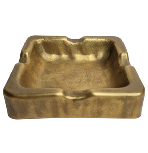 Cenicero de Mesa Creativo Dorado con Acabado Clásico, Hecho a Medida, Cenicero de Metal Portátil de Bolsillo - Product Image 5