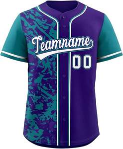 Maillot de baseball personnalisé avec impression de nom, OEM, sublimé, acheter des maillots de baseball en polyester sublimés, maillots de baseball personnalisés bon marché, maillots de baseball vierges - Product Image 1