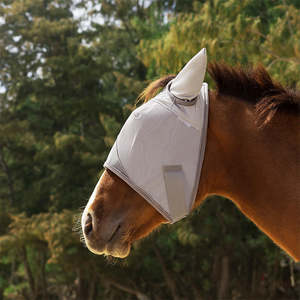 Máscara Protectora para Caballos, Transpirable y Suave, Estilo Occidental, Protege las Orejas y los Ojos de las Moscas en Zonas Sensibles, para Montar a Caballo - Product Image 5