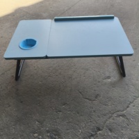 Table portable pour ordinateur portable en MDF pour lit, mini bureau pliable pour ordinateur sur lit, bureau pour enfants, table paresseuse dans le lit