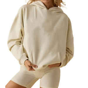 Top vente femmes vêtements shorts et sweat à capuche ensemble bouffée impression 100% coton survêtement survêtement deux pièces ensemble femmes - Product Image 1