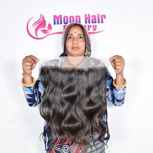 Vrai, authentique indien brut épais, doux soyeux collé, cheveux non transformés ondulés disponibles à la vente auprès des fournisseurs d'usine - Product Image 5