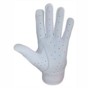 Gants de frappe de baseball et de softball professionnels faits sur mesure pour gaucher, adultes, antidérapants, polyester/coton, fermeture à boucle et crochet au poignet - Product Image 2