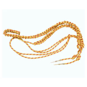 ชุดพิธี Aiguillette สีทองและสีแดง และอุปกรณ์เสริมชุดพิธีพร้อมเคล็ดลับโลหะ - Product Image 1