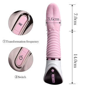 Vibratore 2 in 1 in Silicone Morbido per Punto G, 10 Modalità di Vibrazione, Stimolatore Clitorideo e Vaginale, Giocattolo Sessuale Femminile, Vibratore a Lingua per Donne - Product Image 4