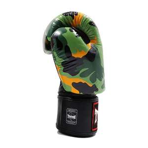 Nouveauté Gants de boxe jumeaux à imprimé camouflage en cuir de vache véritable Gants d'entraînement de sparring en gros pas chers MMA Muay Thai - Product Image 6