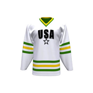 Vente en gros de maillot de hockey sur glace à séchage rapide 100 polyester sublimation personnalisé OEM Teamwear - Product Image 1