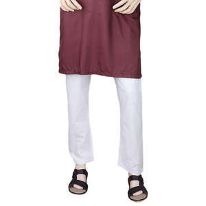 Chase Value <b>Men's</b> 100% Cotton <b>Pyjama</b>-White Sizes SM - Product Image 3
