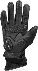 Temporada de invierno Protección de nudillos de dedo completo Guantes de cuero puro Bicicleta Ciclismo Hombres Guantes de cuero Logotipo personalizado Guantes de motocicleta - Product Image 4