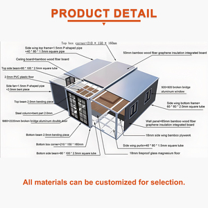 Case Prefabbricate di Lusso, Moduli Abitativi Personalizzabili, Case Mobili per Campeggio all'Aperto, Case Container Pieghevoli Espandibili - Product Image 3