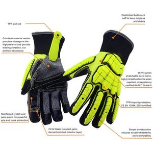 Gants de travail multifonctionnels, durables, de sauvetage, résistants aux chocs, anti-crevaison, en TPR, pour les champs pétroliers - Product Image 5
