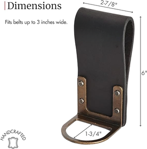New best high Quality Premium Cowhide Leather Hammer Holder Handcrafted <b>Tool</b> <b>Belt</b> Accessory For Professionals Use Hammer Holder - Product Image 5