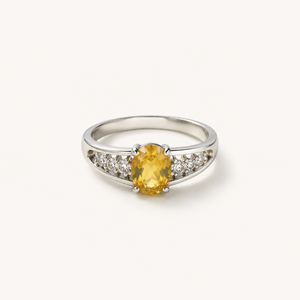 แหวนทองคำขาวชุบโรเดียมทรงมาร์คีส์ - Product Image 5