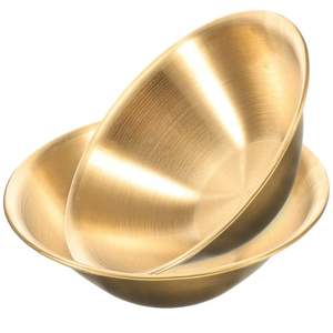 Cuenco japonés de acero inoxidable de alta calidad con diseño elegante y acabado dorado para uso diario - Product Image 2