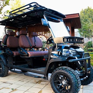 Chariot de golf électrique 4000W à prix compétitif avec moteur à courant alternatif arrière 4 + 2 places - Product Image 2