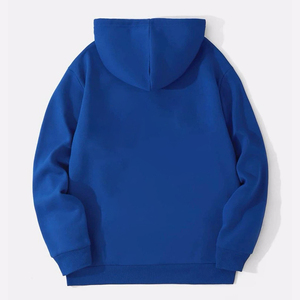 Sweat-shirt à capuche gris pour homme, coupe classique, en coton French Terry, pull décontracté avec poche, vêtement d'automne - Product Image 4